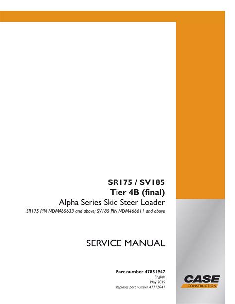 troubleshooting sr 175 case skid steer|case sr175 repair manual.